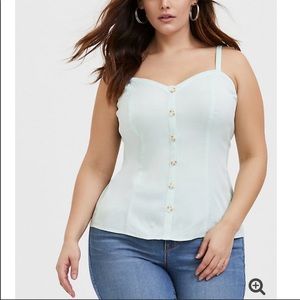 Stretch challis fit n flare cami